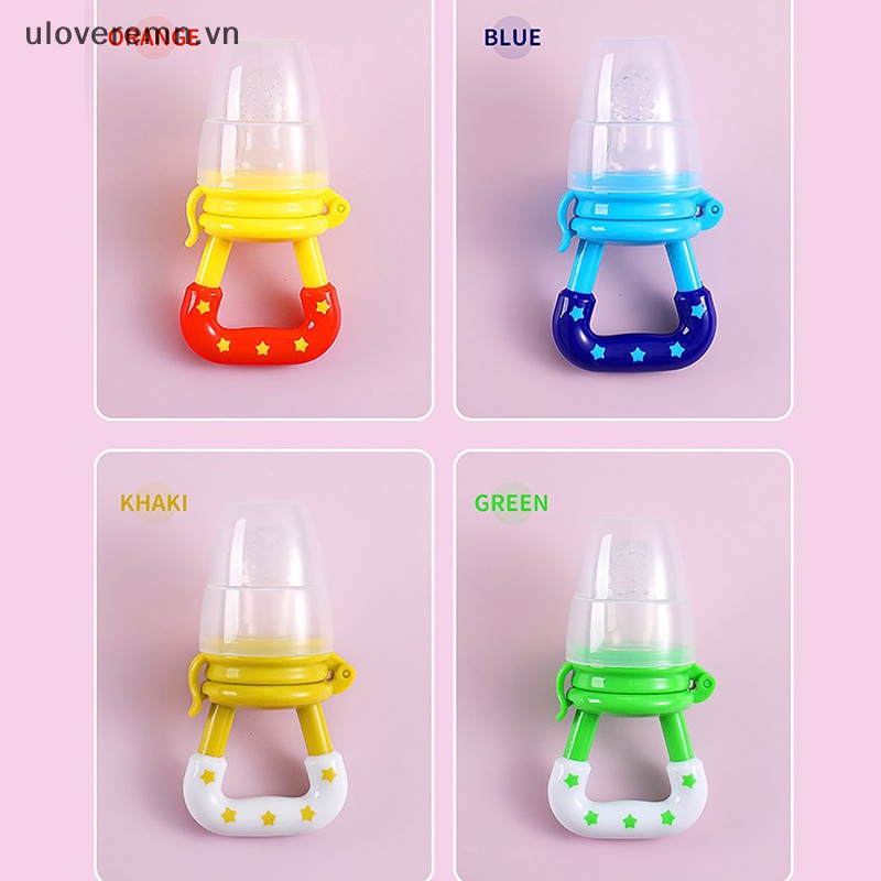 Uloveremn Núm Ti Giả Ngậm Mọc Răng Trái Cây Tươi Mát Cho Bé Sơ Sinh