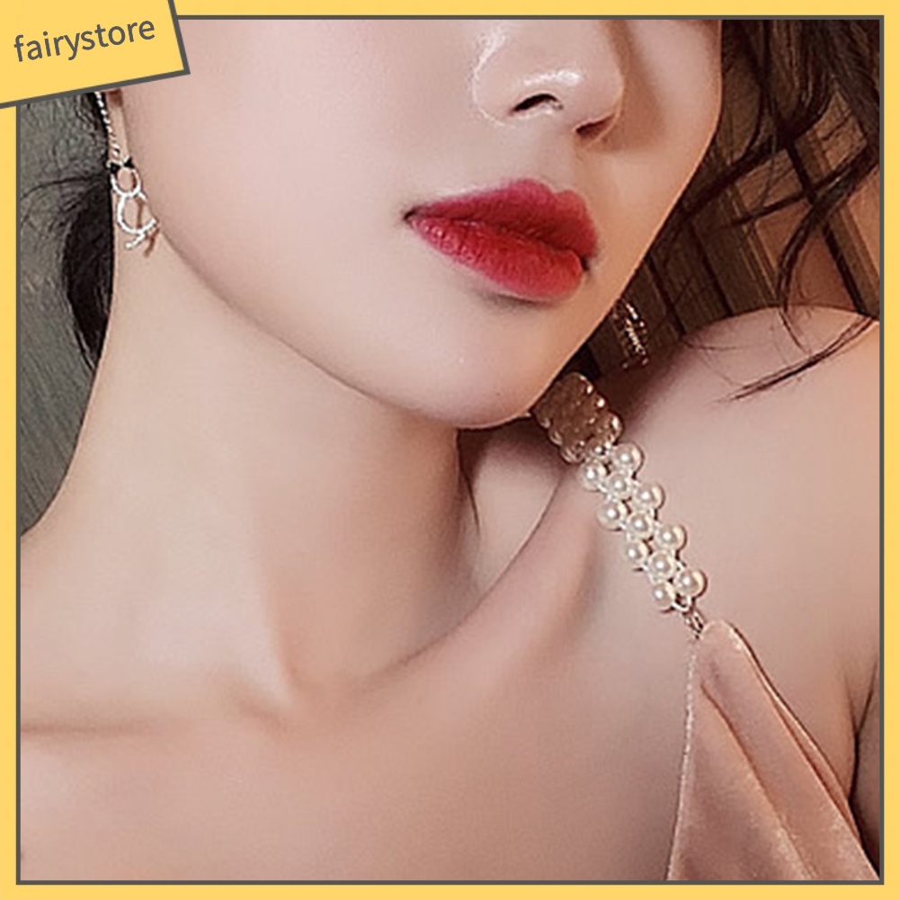 Bông Tai Dáng Dài Hình Xương Cá / Mèo Thời Trang Dự Tiệc Cho Nữ