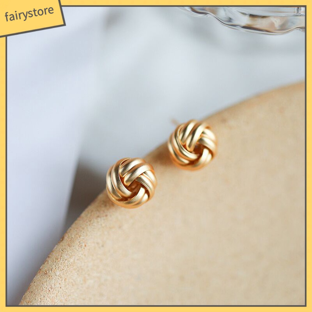 Set 6 Đôi Bông Tai Dạng Vòng Thời Trang Dành Cho Nữ