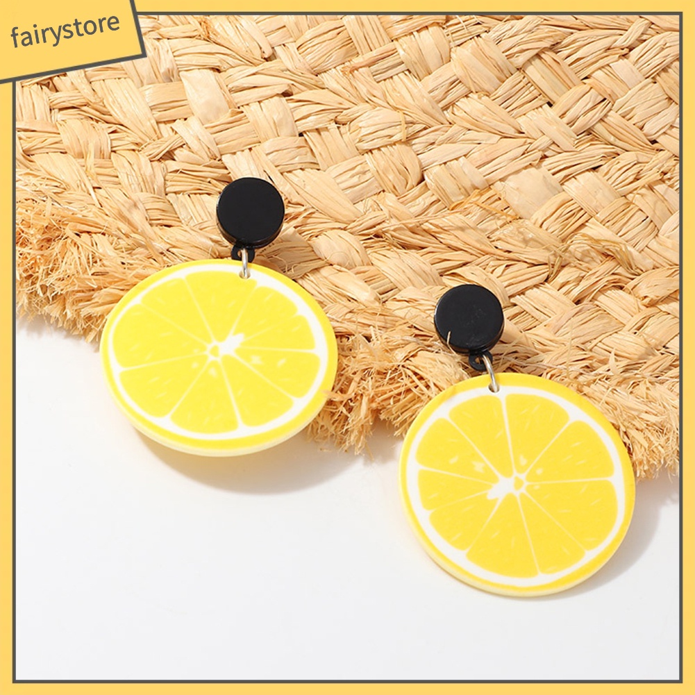 Bông Tai Xỏ Hình Trái Cây Vui Nhộn Dành Cho Nữ