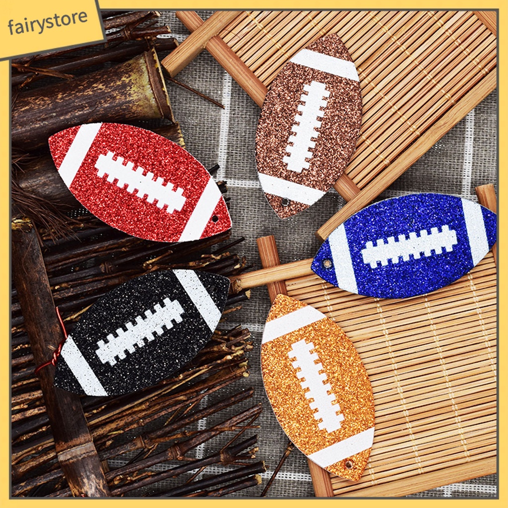 [FRO] Bông Tai Móc Hình Quả Bóng Đá Màu Sắc Tươi Sáng Lấp Lánh Trang Sức Hàng Ngày Cho Nữ