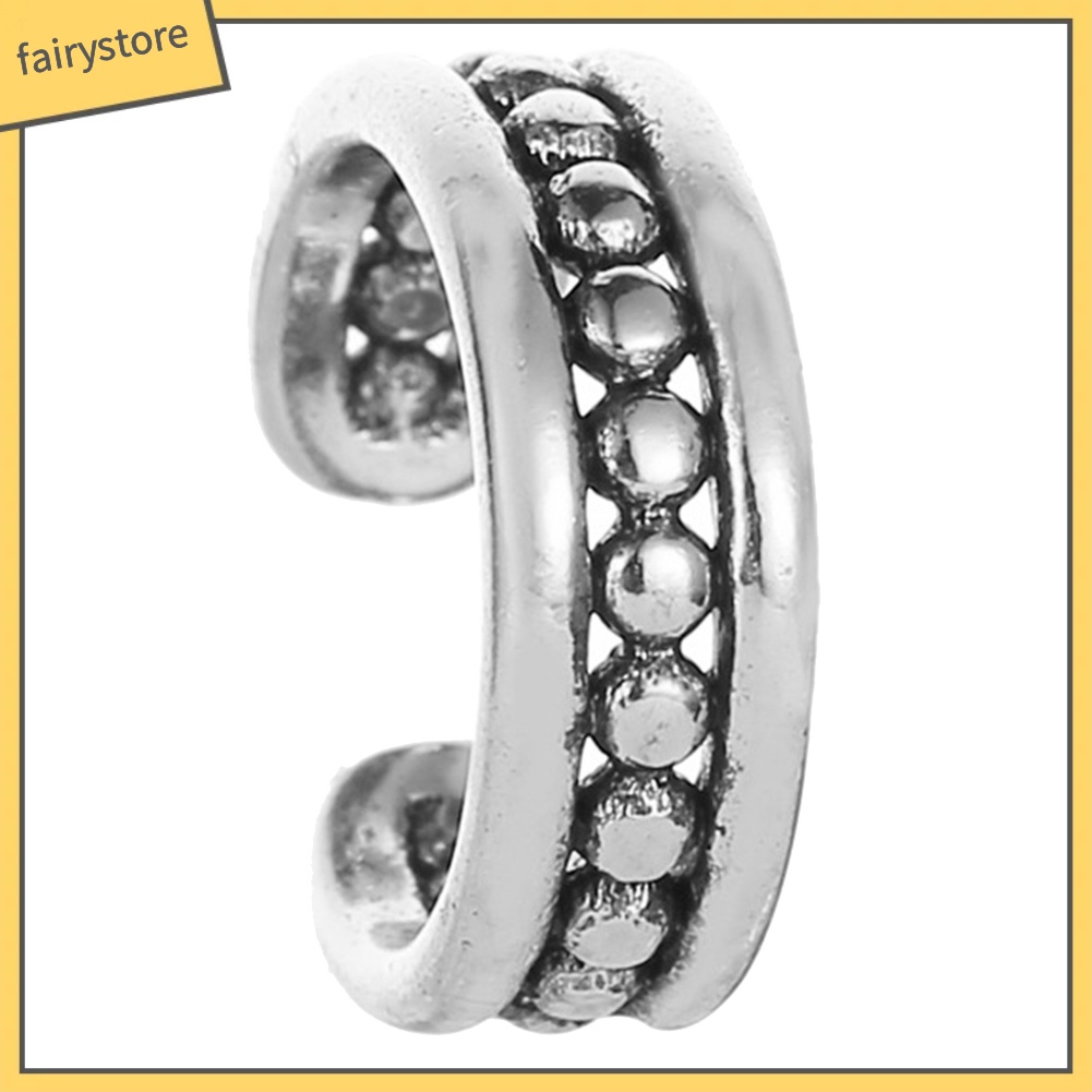 1 Khuyên Kẹp Vành Tai Không Cần Xỏ Lỗ Bằng Kim Loại Thời Trang Cho Nữ