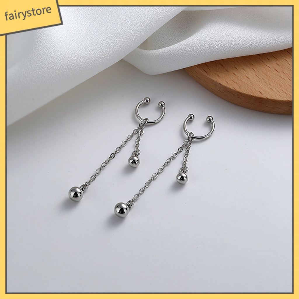 [FRO] 1 Khuyên Tai Kẹp Vành Tai Không Cần Khoan Lỗ Sáng Trang Trí Hình Hành Tinh Nhỏ Dễ Phối Đồ Trang Sức Cho Nữ