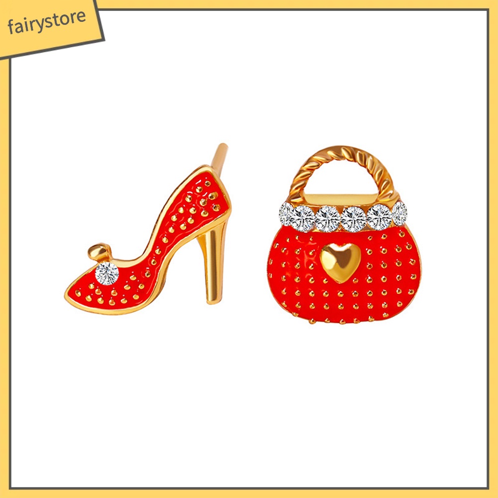 Khuyên Tai Hình Túi Xách Và Giày Cao Gót Thời Trang Cho Nữ
