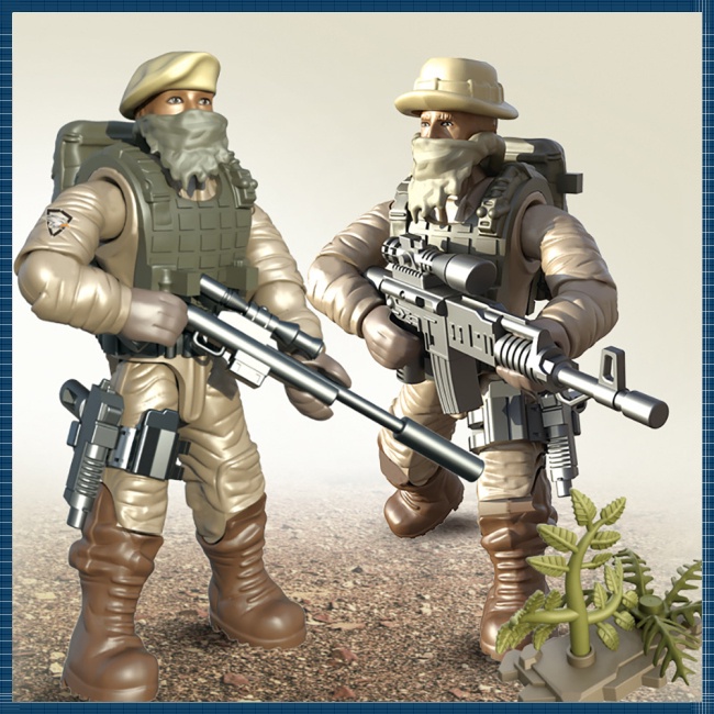 Bộ Đồ Chơi Lắp Ráp Mô Hình Người Lính Quân Đội Cho Bé