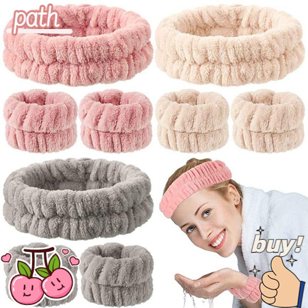 Băng Đô Spa Mềm Mại Thấm Hút Tốt Có Thể Tái Sử Dụng