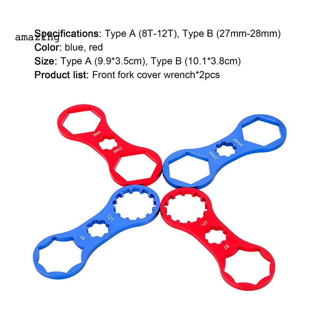 Bộ 2 Cờ Lê Vặn Nắp Phuộc Trước Xe Đạp Leo Núi Độ Cứng Cao Chống Trầy Xước