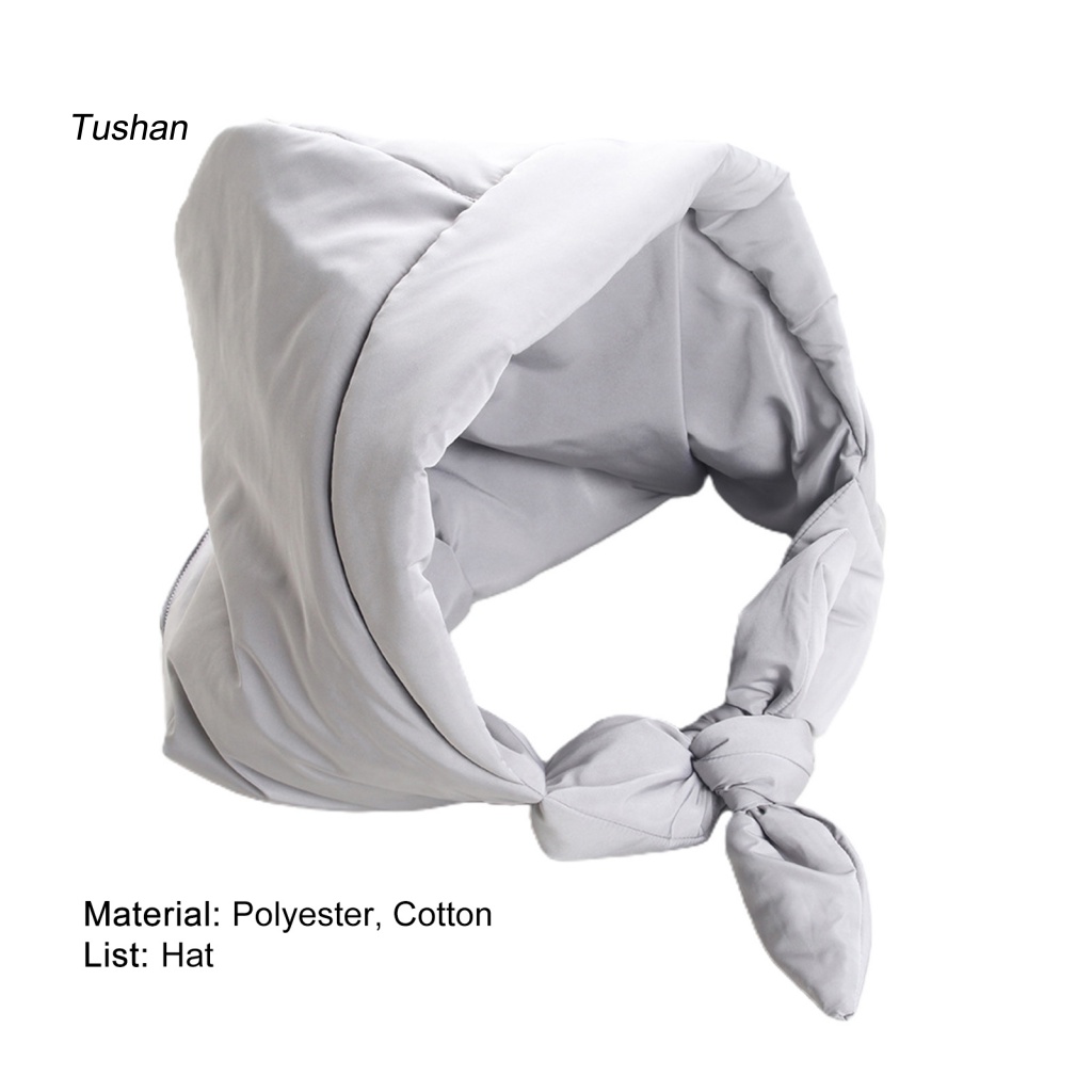 Mũ Cotton Giữ Ấm Màu Trơn Đơn Giản Thời Tiết Mùa Đông Cho Nữ