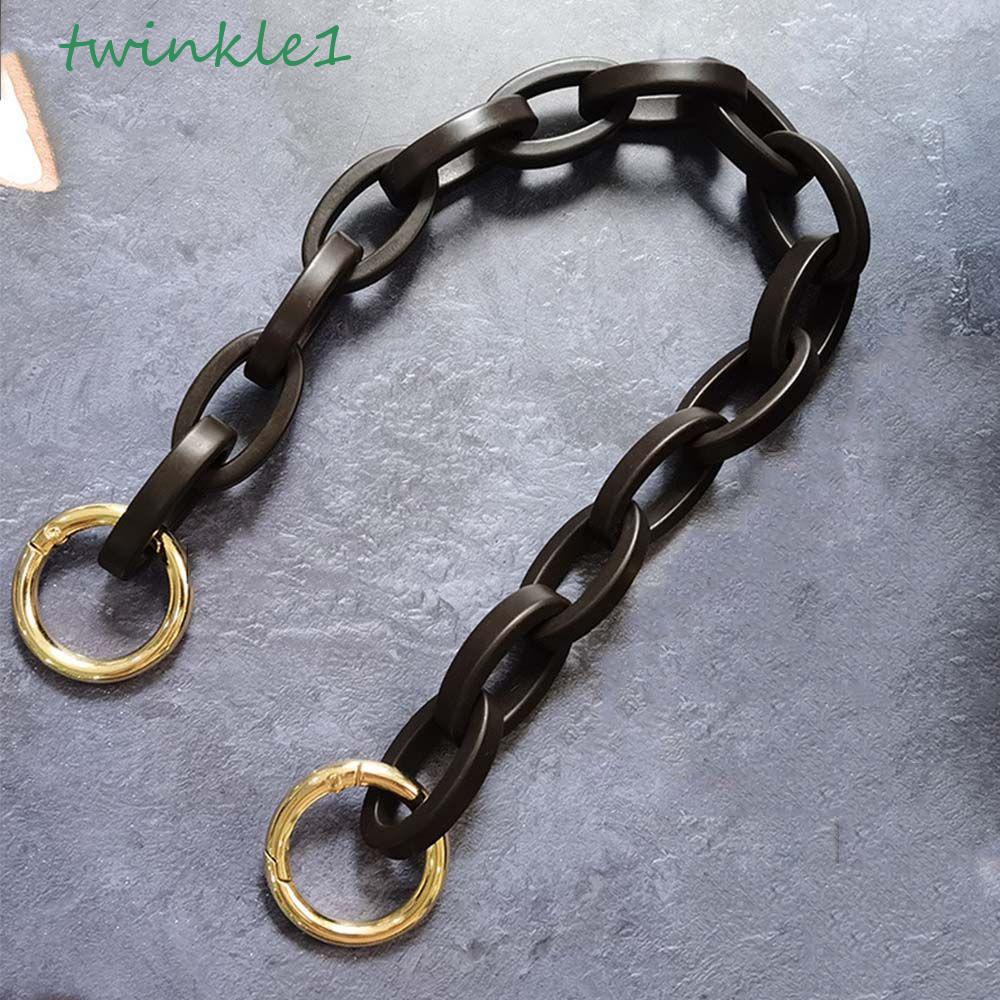 Dây Đeo Túi Xách Bằng Nhựa Acrylic Màu Đen Thay Thế DIY