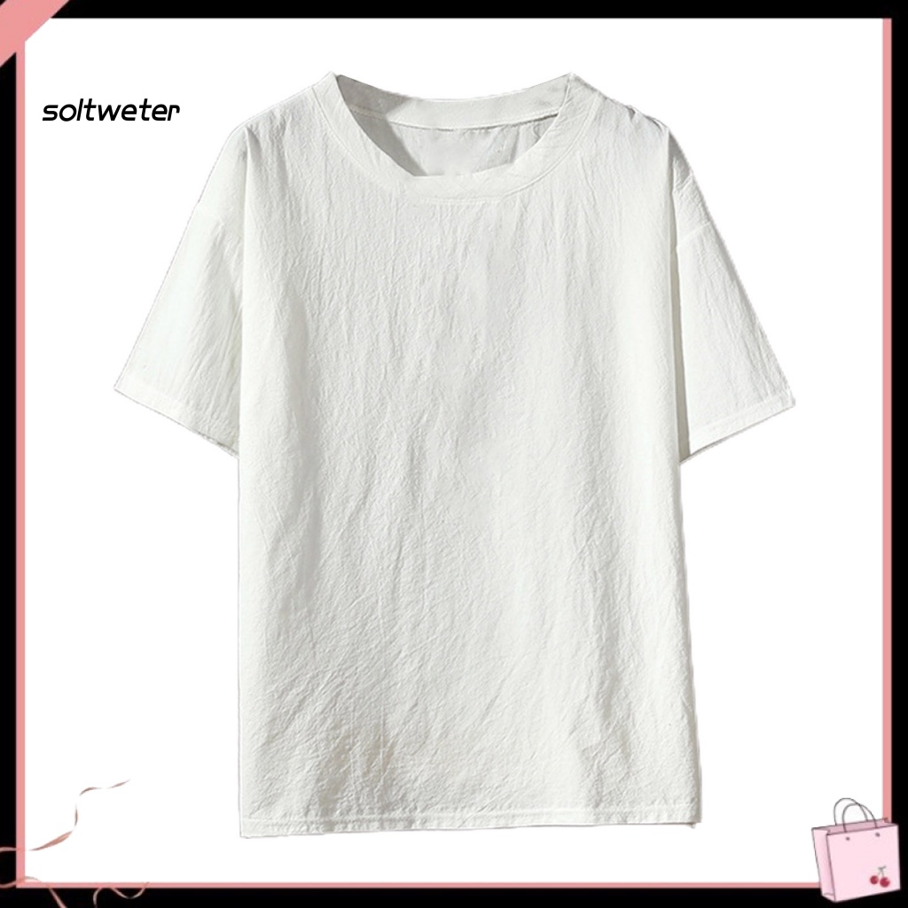 Áo Thun Nam Cổ Tròn Siêu Nhẹ Plus Size