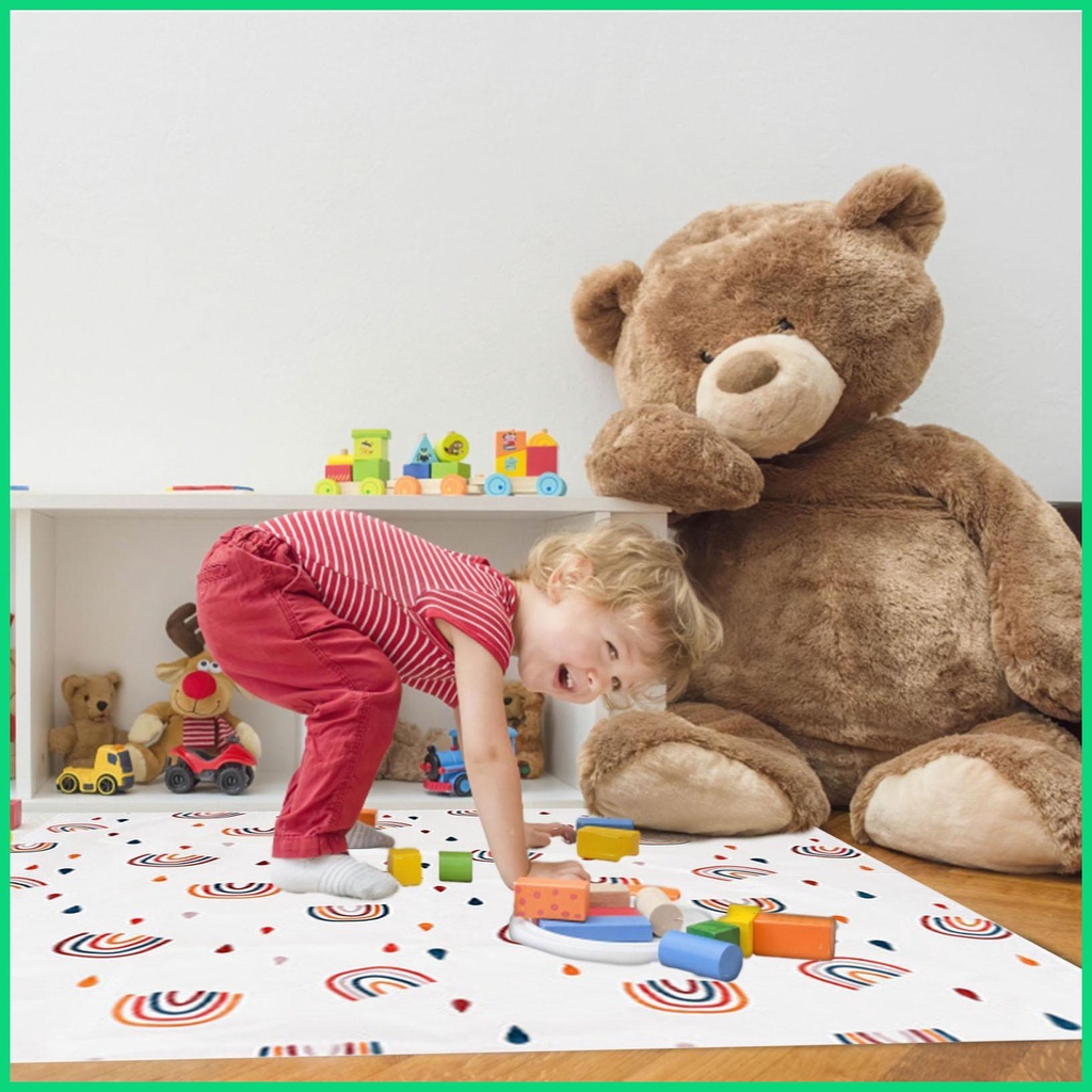 Thảm Lót Sàn Chống Trượt / Thấm Nước 43x43in Có Thể Giặt Sạch Tiện Dụng Cho jiwvn