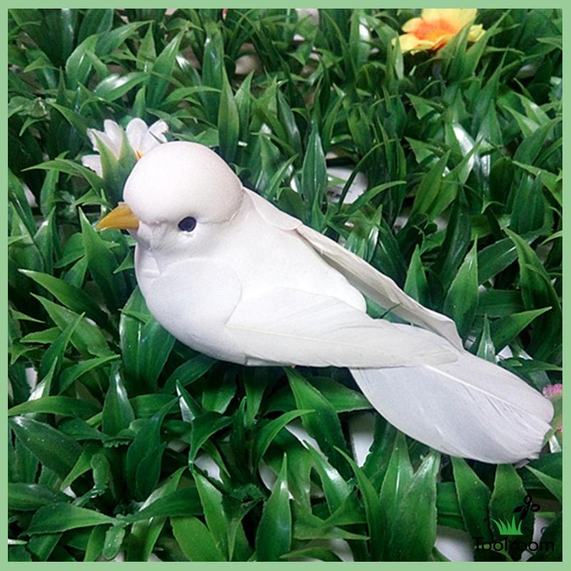 Chim Bồ Câu Nhân Tạo Có Lông Vũ Trang Trí Sân Vườn / Tiệc Cưới
