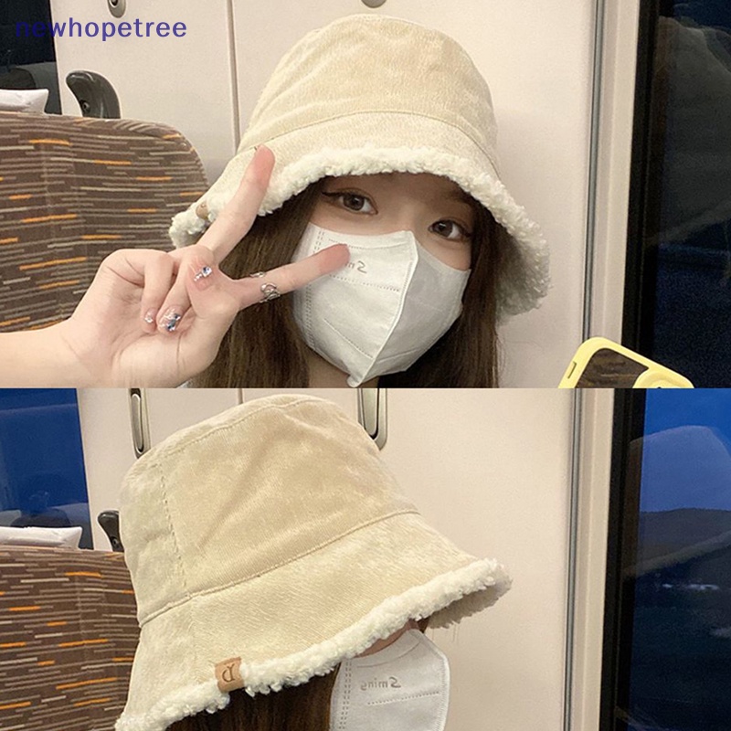 Mũ Bucket Chất Liệu Lông Ấm Áp Thời Trang Cho Nữ