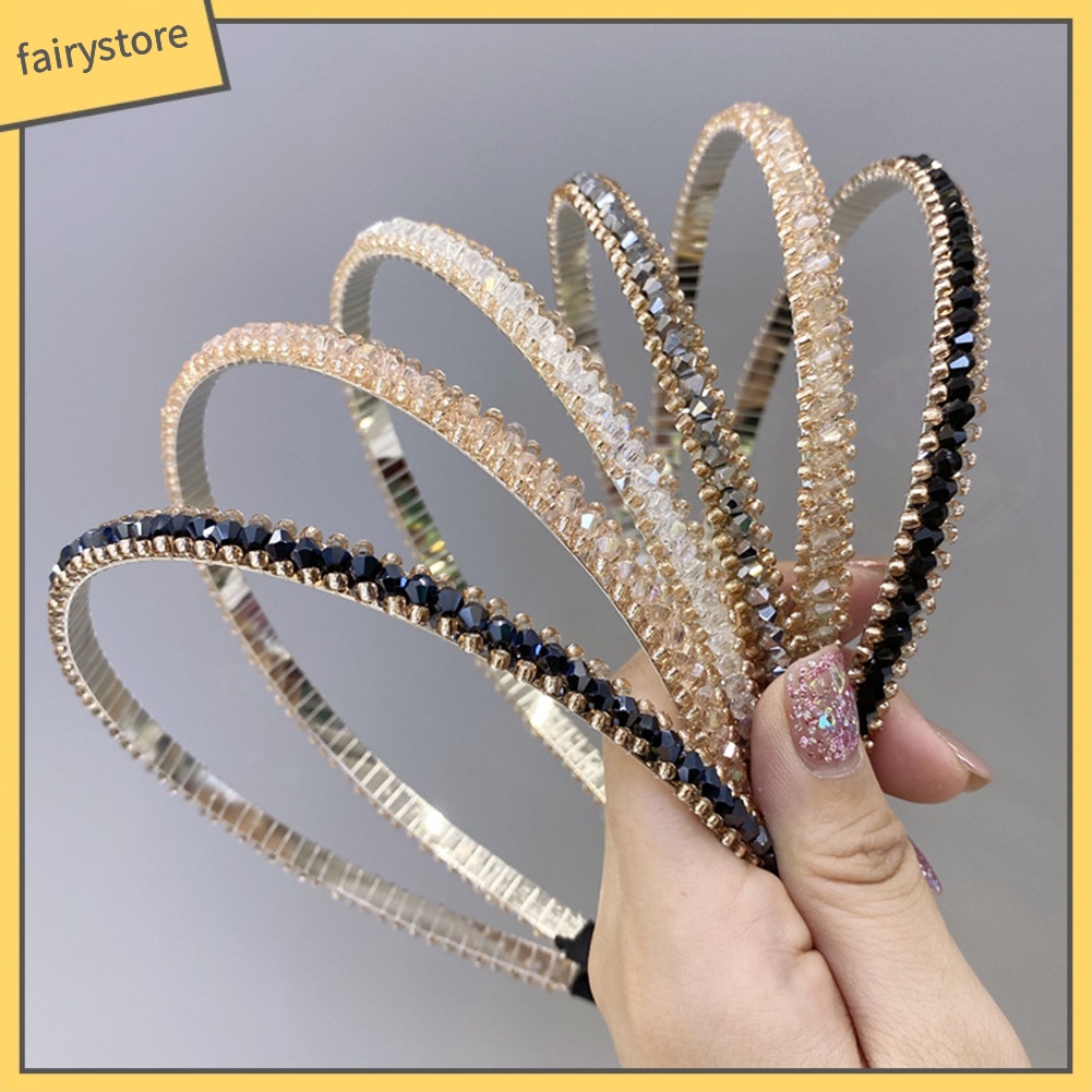 Cài Tóc Đính Hạt Pha Lê Giả Lấp Lánh Thời Trang Cho Nữ