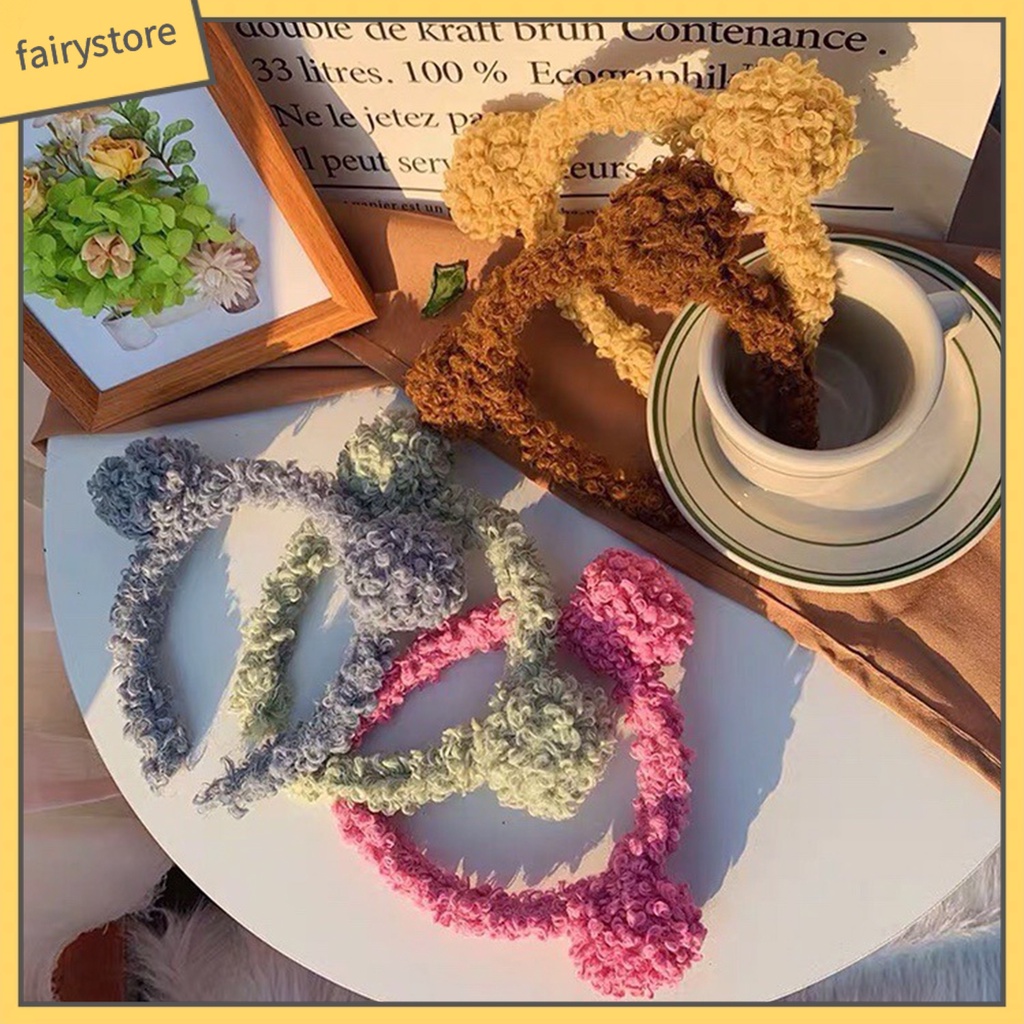 Băng Đô Cài Tóc Hình Gấu Bông Dễ Thương Cho Nữ