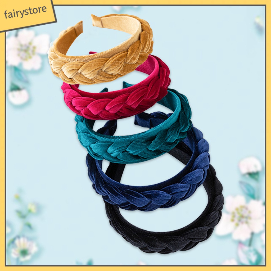 Băng Đô Cài Tóc Kết Cấu Mềm Bản Rộng Dùng Hàng Ngày