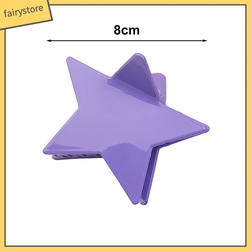Kẹp Tóc Hình Ngôi Sao Năm Cánh Màu Sắc Tươi Sáng Phong Cách Đơn Giản Ngọt Ngào Cho Nữ