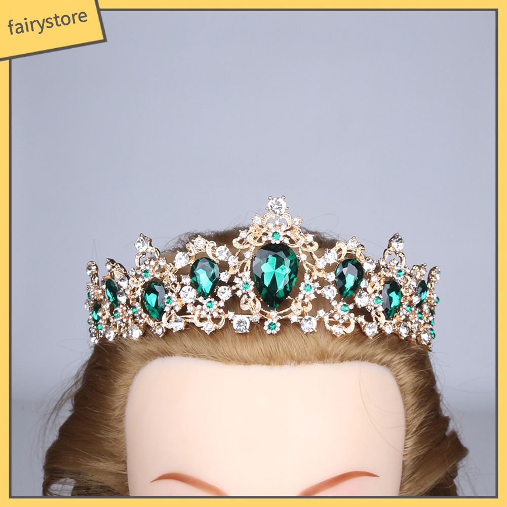 Cài Tóc Hình Vương Miện Đính Đá Lấp Lánh Thời Trang Cho Nữ