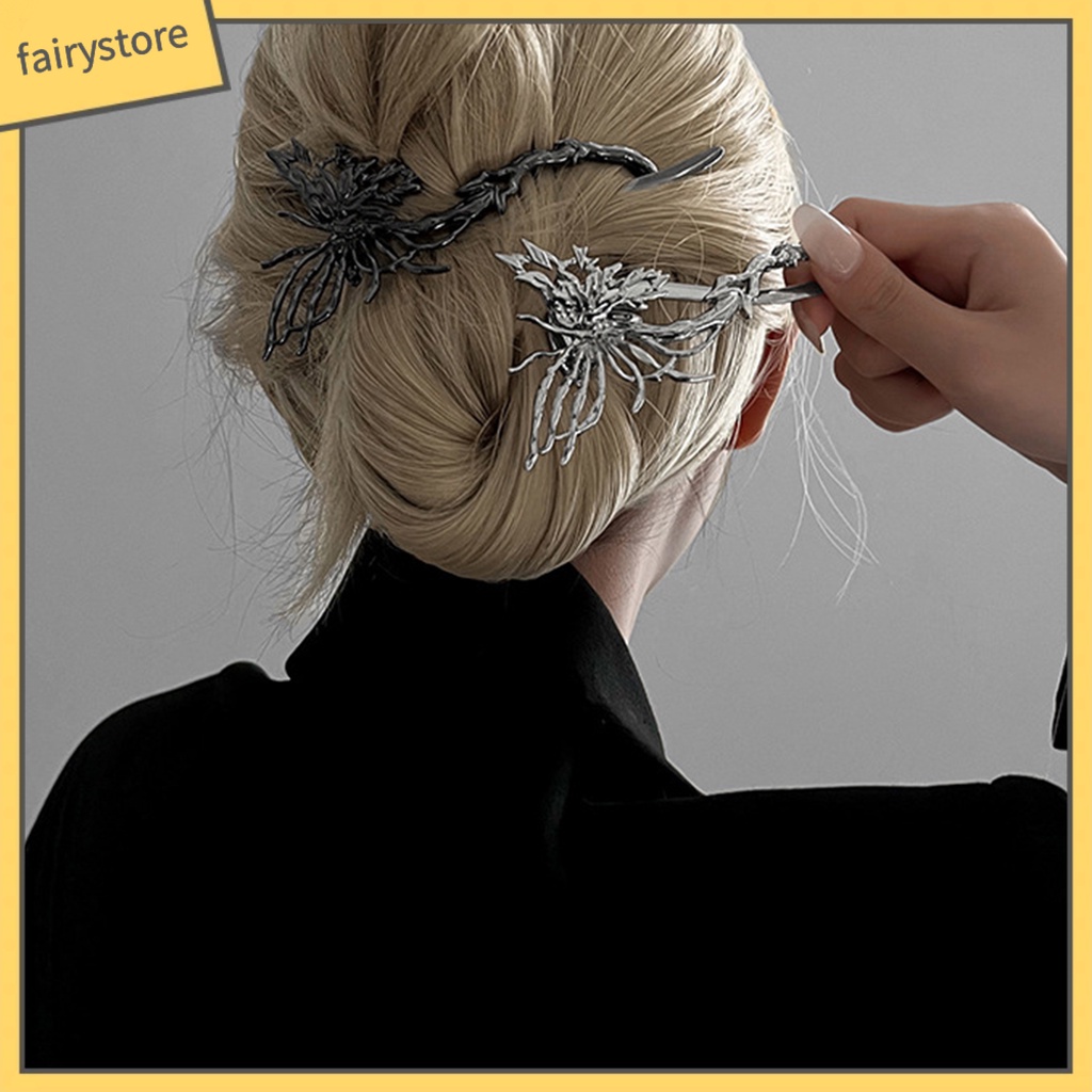 Kẹp Tóc Hình Bướm Màu Sáng Thanh Lịch Chống Rơi Cho Nữ