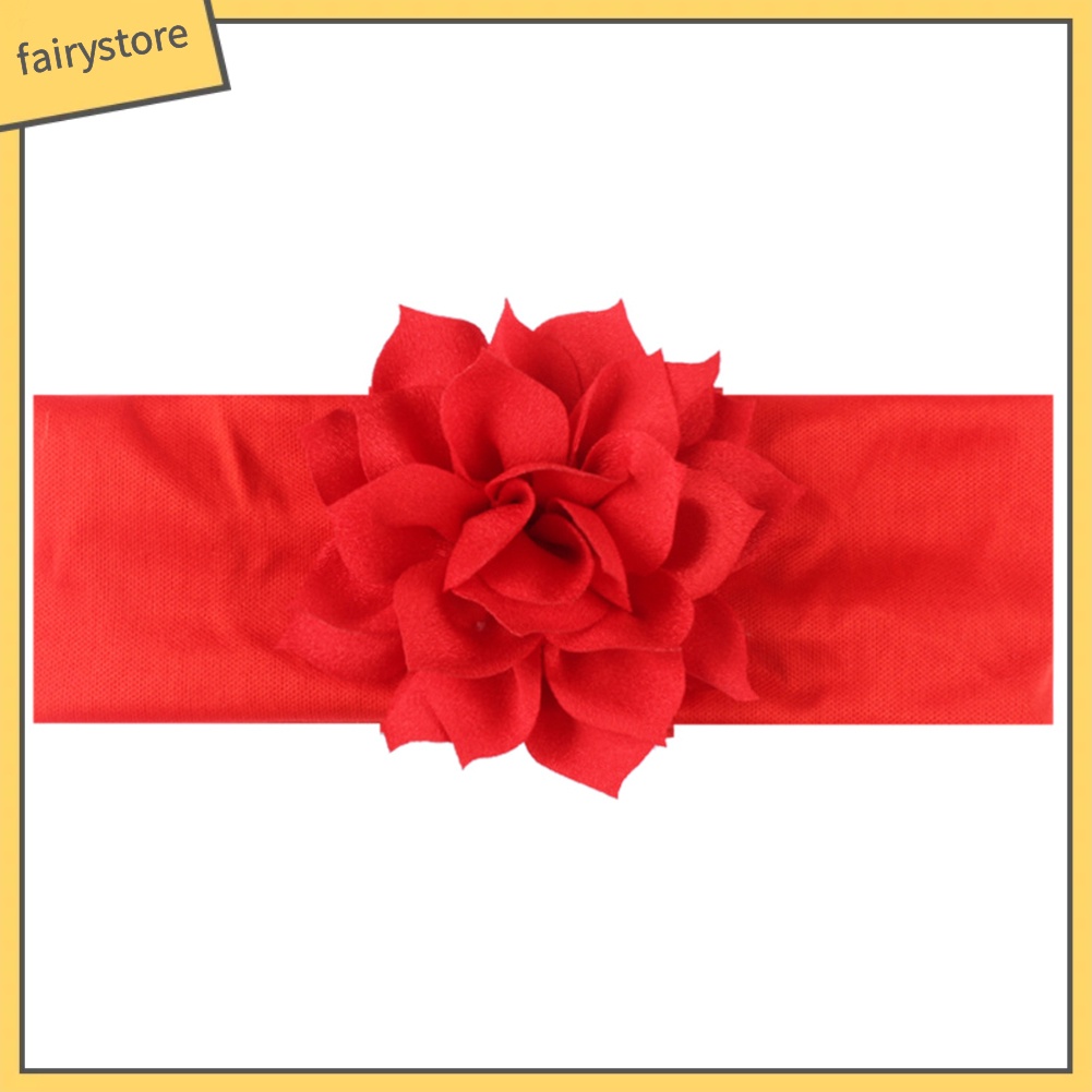 Băng Đô Hoa Sen Co Giãn Màu Sắc Ngọt Ngào Cho Bé Gái