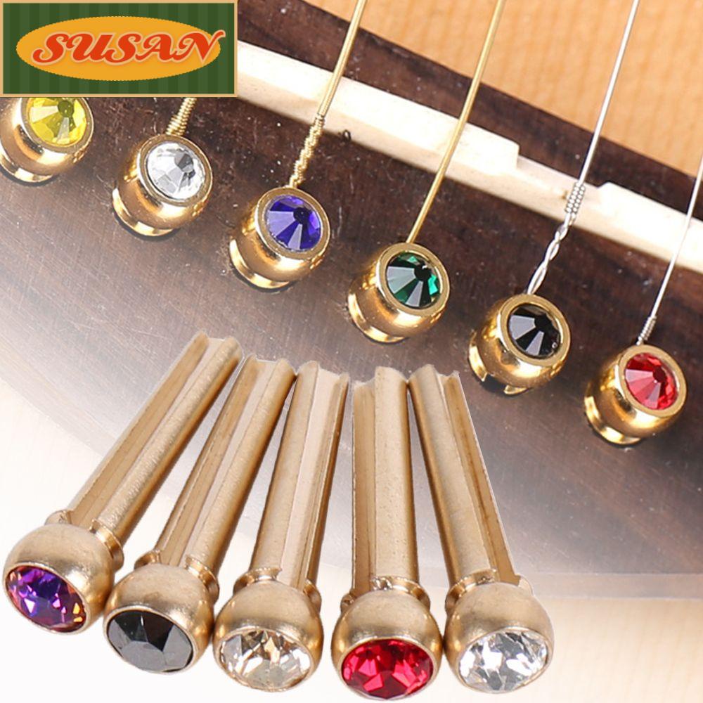 Đinh Ghim Dây Đàn Guitar Bằng Kim Loại Hình Nón Màu Trơn