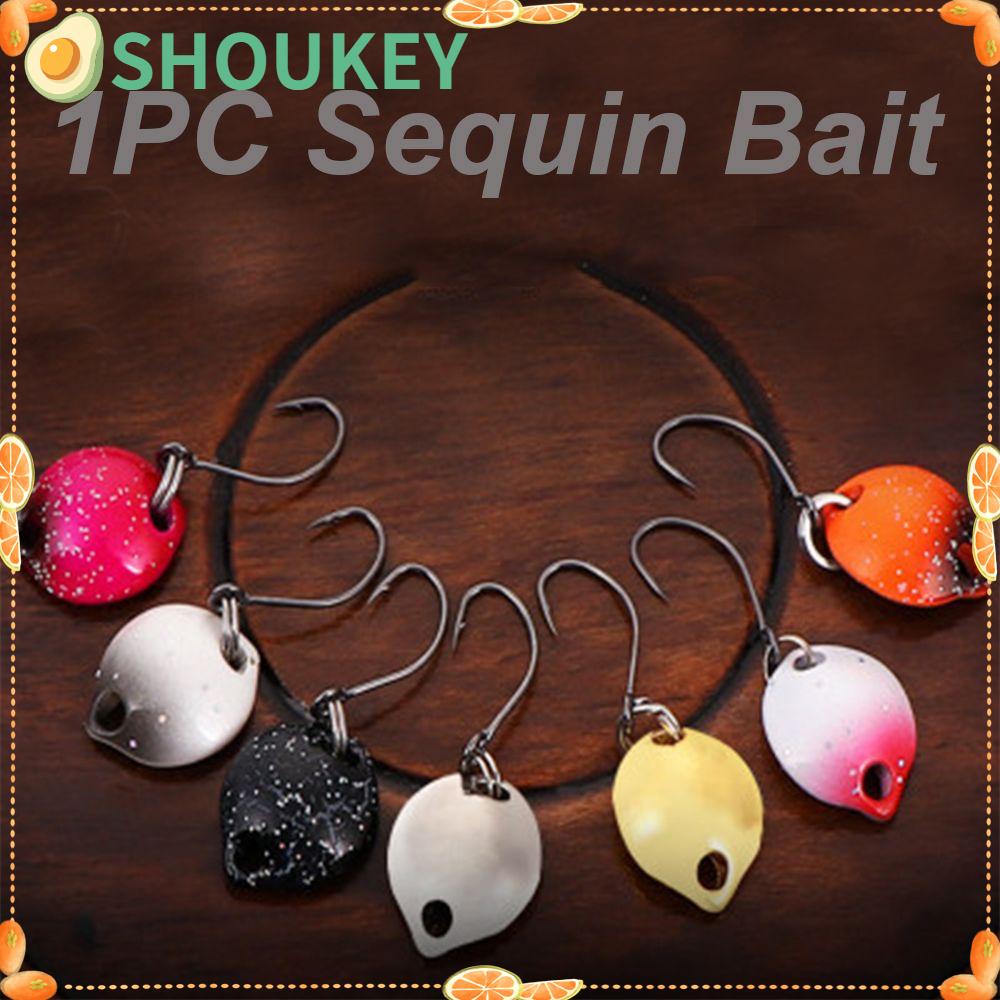 Mồi Câu Cá Giả Bằng Kim Loại Đính Sequin Giảm Tiếng Ồn SHOUKEY