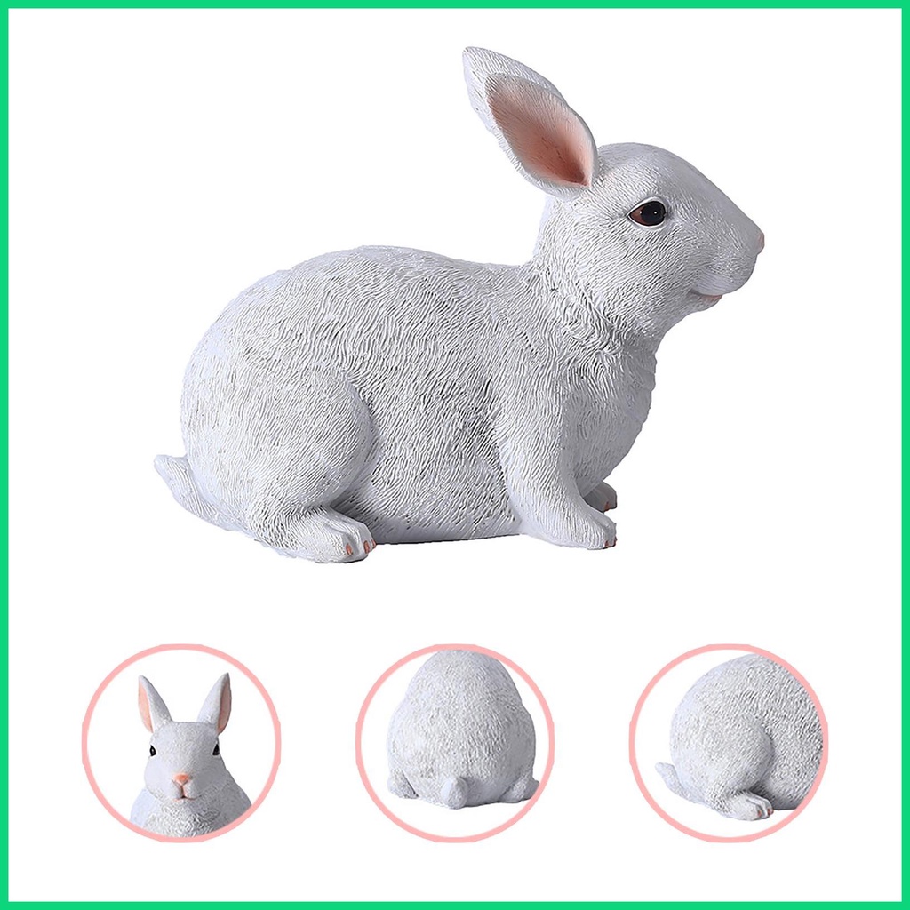 Tượng Hình Thỏ Bunny Dễ Thương Dùng Trang Trí Vườn