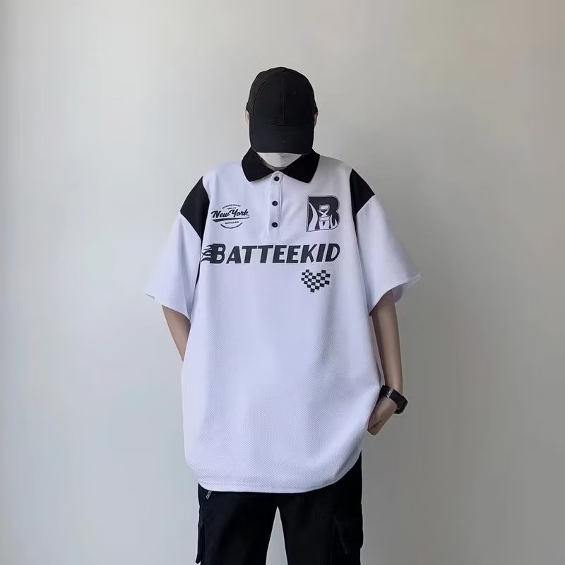 Áo Thun Polo Ngắn Tay Phong Cách Retro Thời Trang Cho Nam