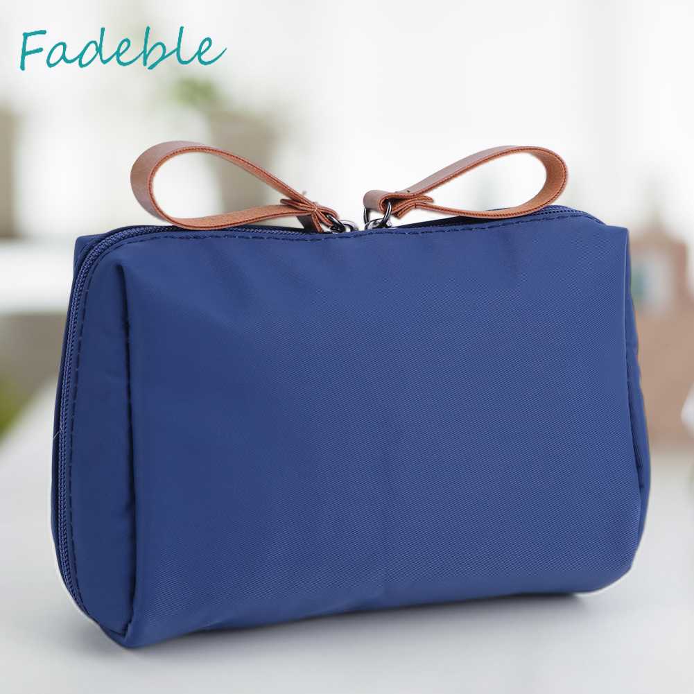 Túi Đựng Mỹ Phẩm / Đồ Vệ Sinh Cá Nhân Bằng Nylon Sức Chứa Lớn Tiện Dụng Cho