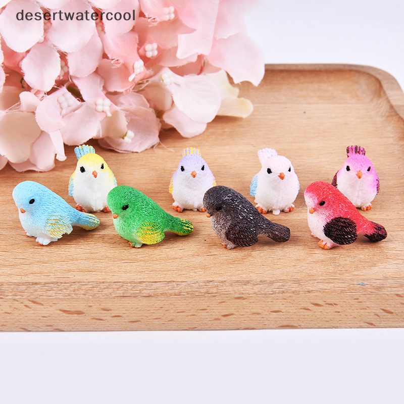 Mô Hình Chú Chim Hoạt Hình Mini Trang Trí Sân Vườn