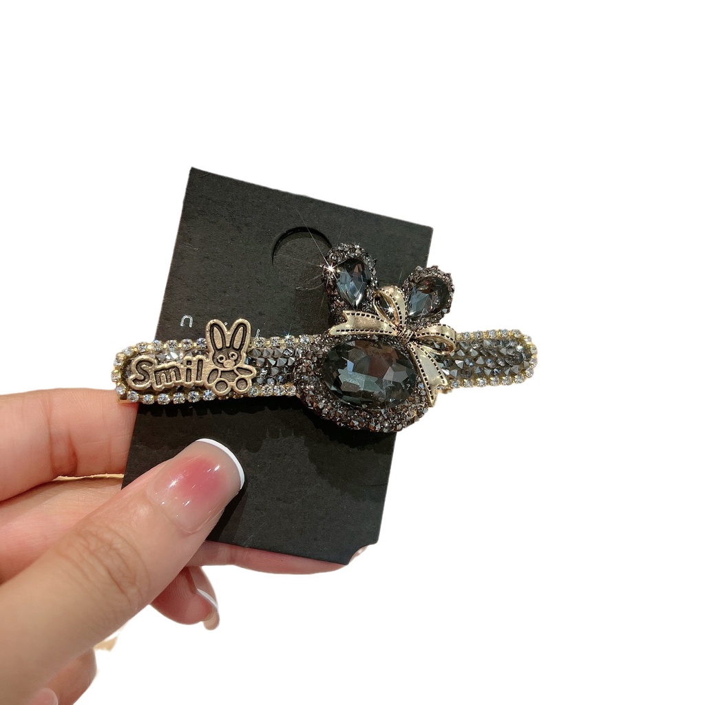 Kẹp Tóc Đính Kim Cương Giả Hình Thỏ Dễ Thương Cho Nữ