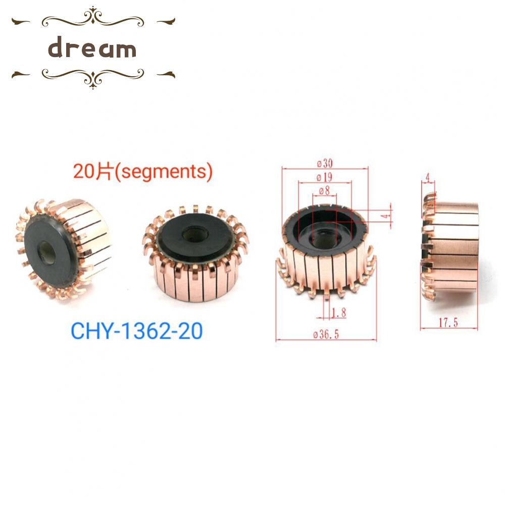 【DREAMLIFE】Universal Motor Commutator Car Commutator 8x30x17.5（17.5）Mm Copper Hook Type