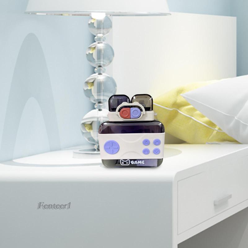 Bình Nước 75ml Kèm Ống Hút Họa Tiết Hoạt Hình Dễ Thương Cho Bé Gái [Fenteer1]