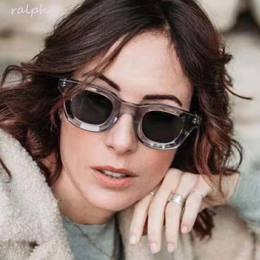 Kính Mát Gọng Dày In Họa Tiết Da Báo Phong Cách Punk Hip Hop Thời Trang Cho Nữ