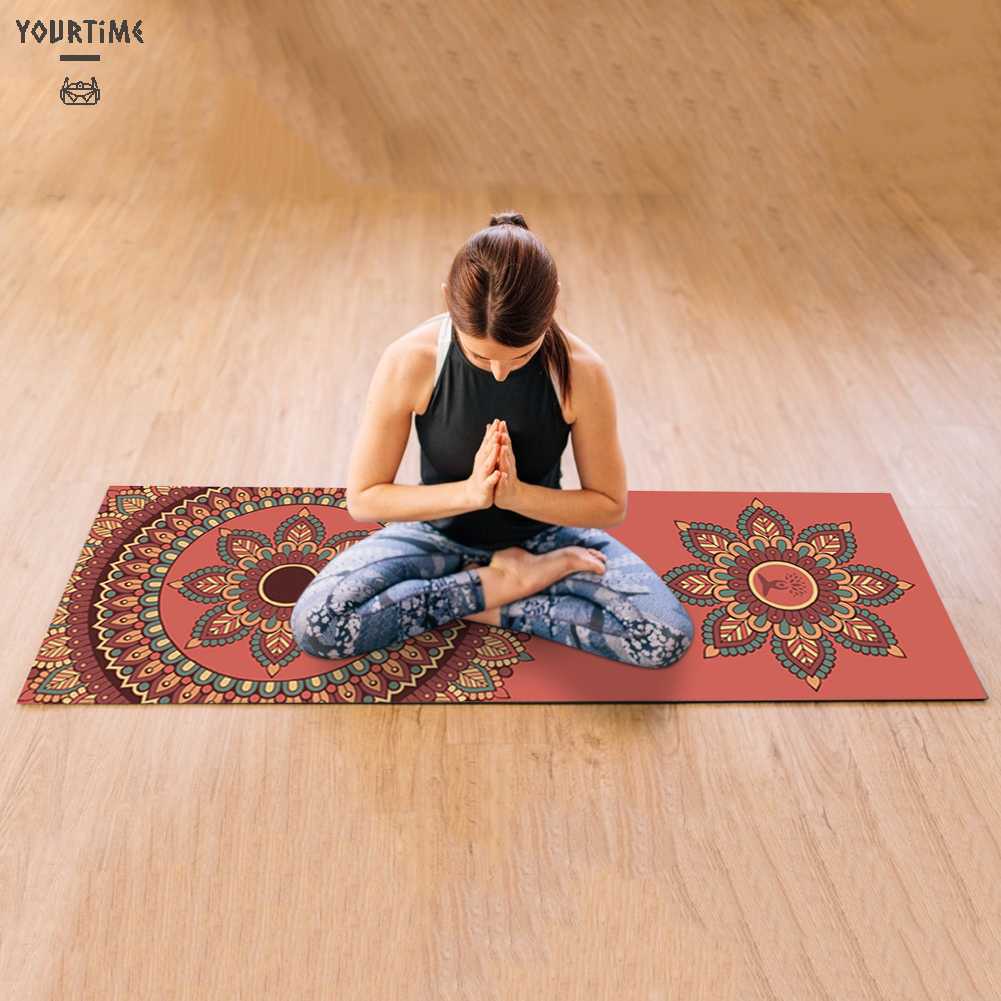 Thảm Tập Yoga Tại Nhà Bằng Sợi Micro Thiết Kế Gấp Gọn Tiện Dụng