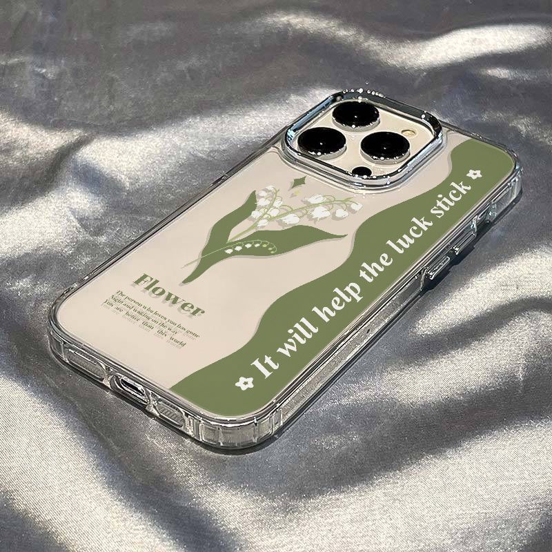 ✅Ốp Điện Thoại Dẻo Họa Tiết Hoa Lily Đơn Giản Thời Trang Chống Sốc Cho Iphone12 14pro8 / xs Apple 11 7 KW2Q 13