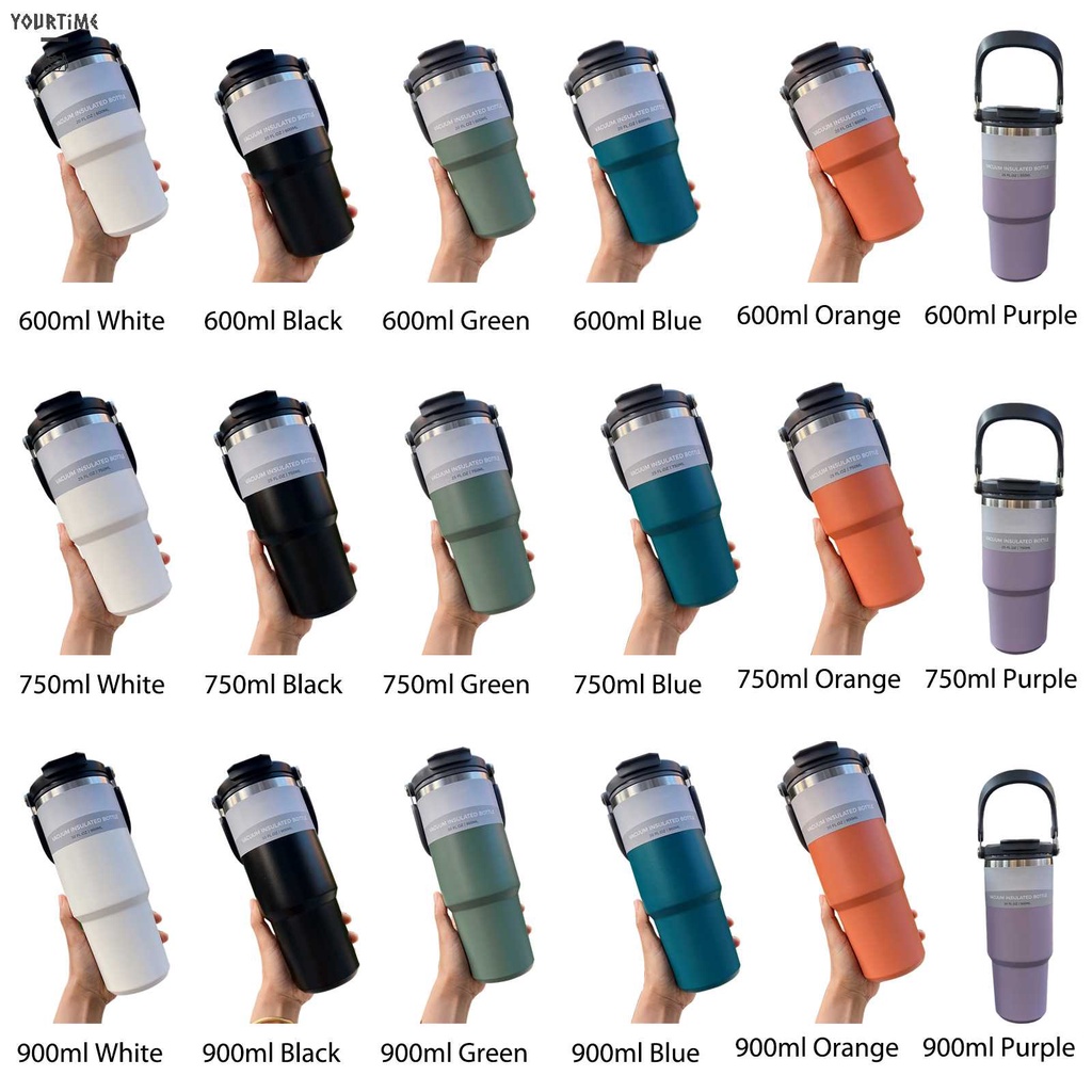 Cốc Uống Nước Hai Lớp 600 / 750 / 900ml Tiện Dụng Cho Gia Đình / Văn Phòng