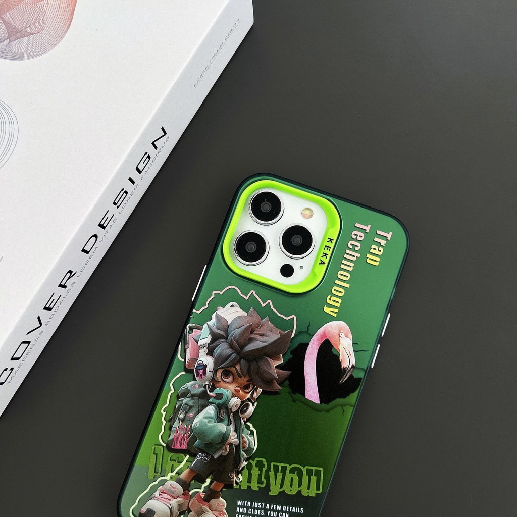 Ốp Điện Thoại tpu Mềm Chống Sốc Hai Mặt Trong Suốt Họa Tiết Hoạt Hình Cho iPhone 13 12 PRO MAX 14 Plus