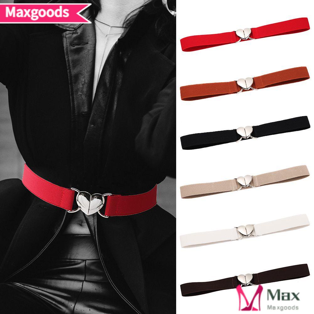 Thắt Lưng Co Giãn Khóa Trái Tim Trang Trí Thanh Lịch