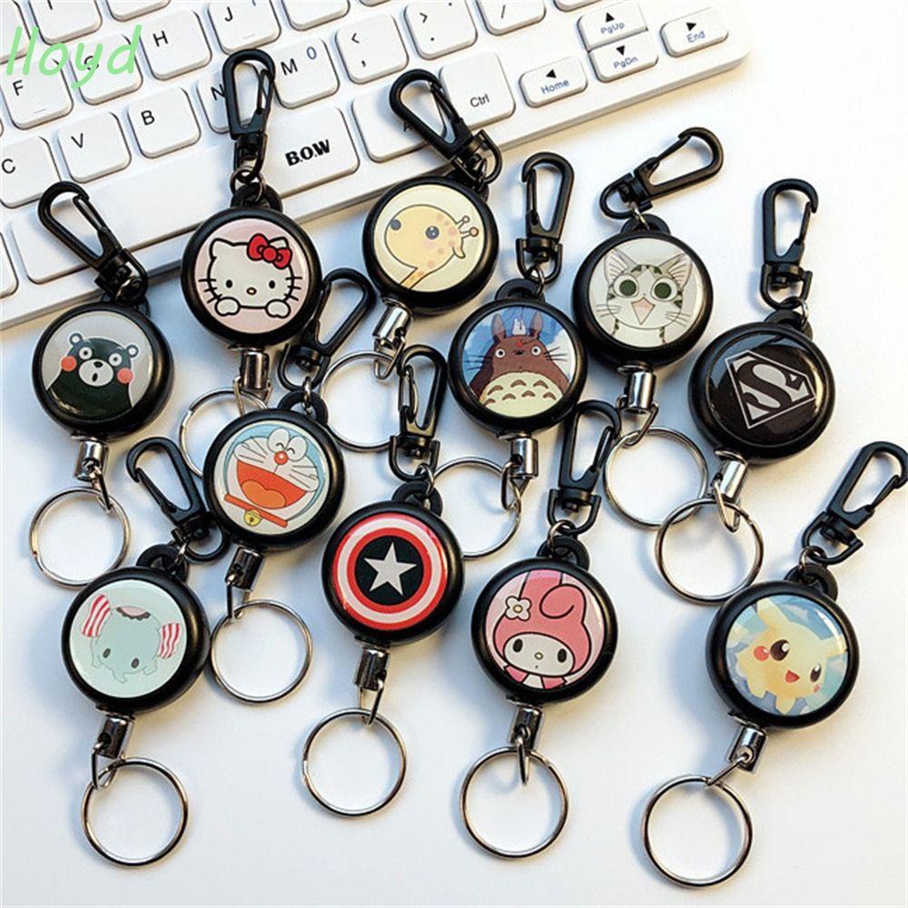 Móc Khóa Gắn Thẻ ID / Túi Xách Họa Tiết Hoạt Hình Cho Học Sinh