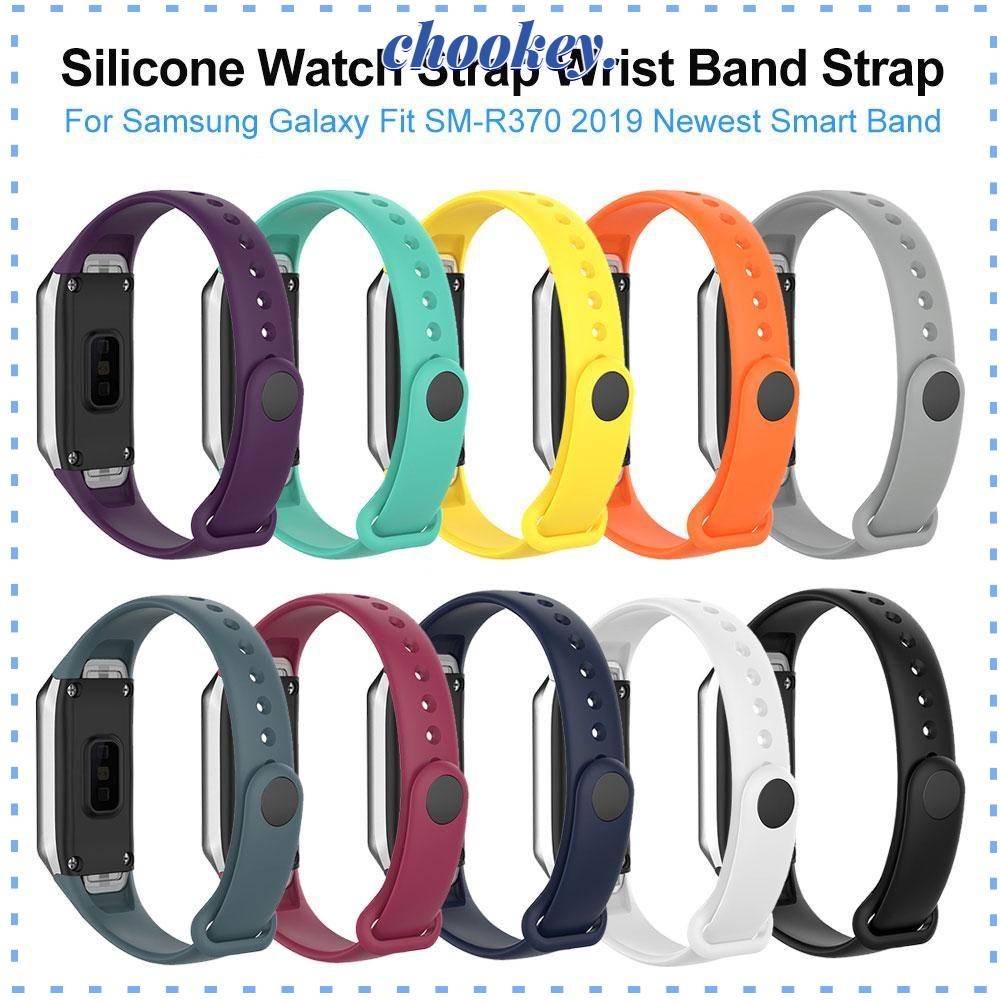 CHOOKEY Dây Đeo Thoáng Khí Có Khóa Thời Trang Cho Samsung Galaxy Fit SM-R370