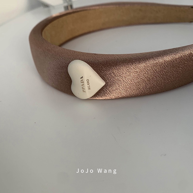 Băng Đô Cài Tóc Bằng Vải Satin Bóng Thời Trang Hàn Quốc Đơn Giản Rửa Mặt Cho Nữ