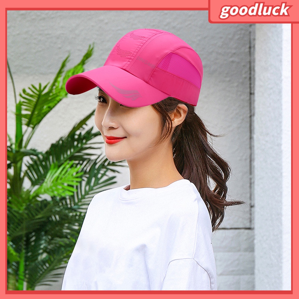 [GLO] Mũ Lưỡi Trai Thể Thao Phối Lưới Chống Nắng Ghép Nối Dài Vành Hình Học Có Thể Điều Chỉnh Cho Mùa Hè