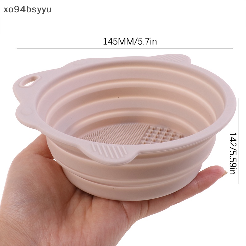 Tô Silicon Mềm Xo94Bsyu Đựng Cọ Trang Điểm Gấp Gọn Tiện Dụng