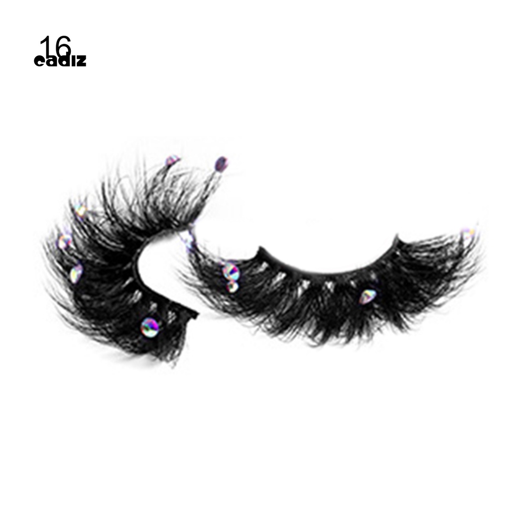 1 Cặp Lông Mi Giả CADI Dài Đính Đá Tự Nhiên Dành Cho Nữ