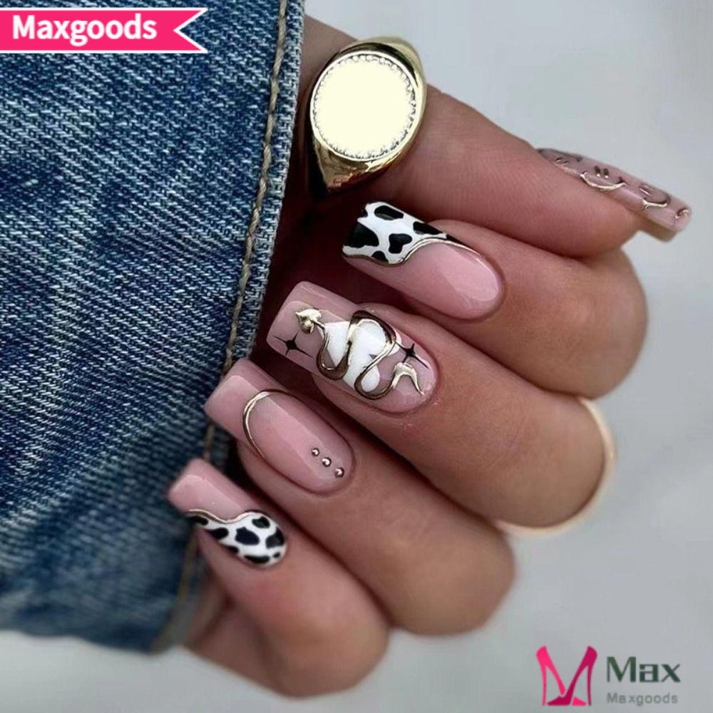 Bộ 24 Móng Tay Giả Dạng Nhấn DIY