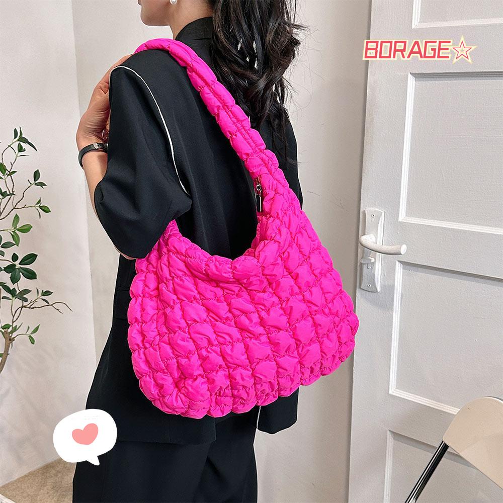 Túi Đeo Chéo Chần Bông Phong Cách BORAG Y2K Cho Nữ