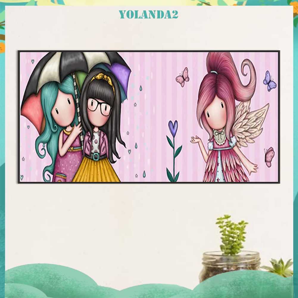 Tranh Đính Đá Kim Cương Toàn Bộ 5D DIY Hình Búp Bê