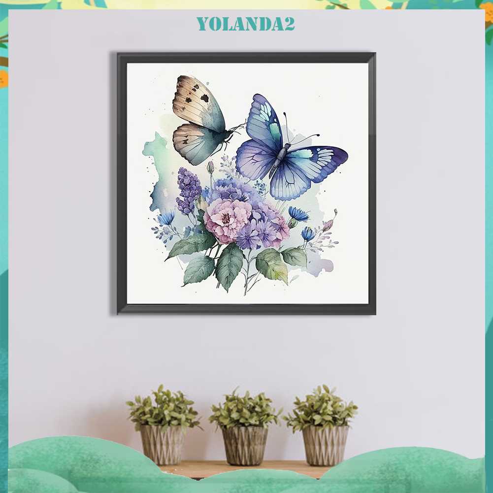 Tranh Đính Đá Kim Cương Toàn Bộ 5D DIY Hình Vẽ Hoa Trang Trí Nhà Cửa