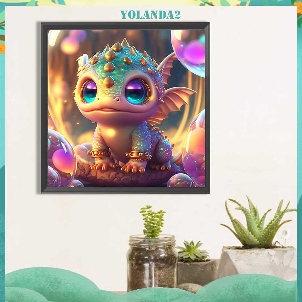 Tranh Đính Đá Kim Cương Toàn Bộ 5D DIY Hình Vẽ Khủng Long